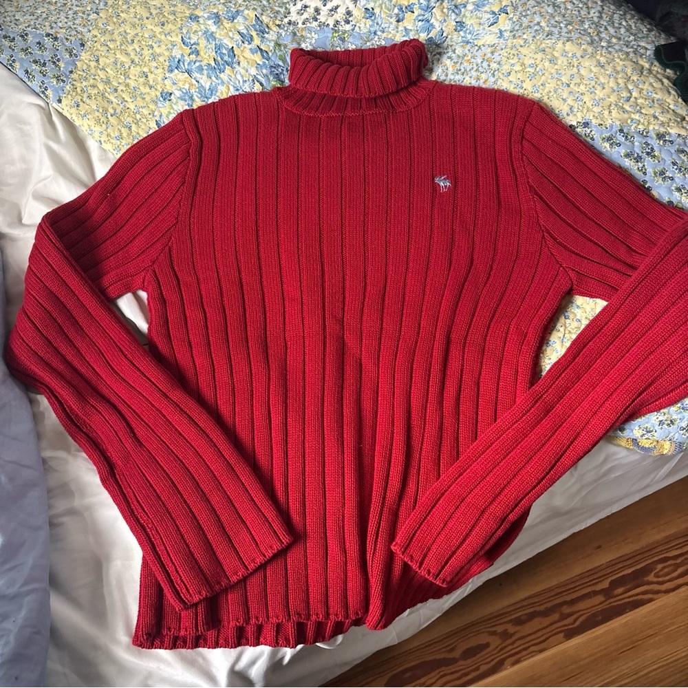 Vintage Abercrombie and fitch red sweater